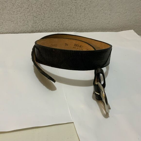 ACME Genuine Lizard Belt black main image 5